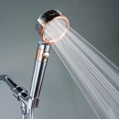 China With BSL-S1012 high quality diverter bathroom spa supercharged carbon fiber water filter hand held shower head with OFF key for sale