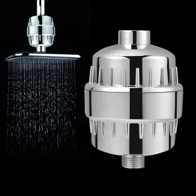 China 15-Stage Filter SF1501 Hot Sale Chrome Planted Bathroom Hard Water Universal Remove Chlorine 15 Stage Shower Filter With Vitamin C for sale