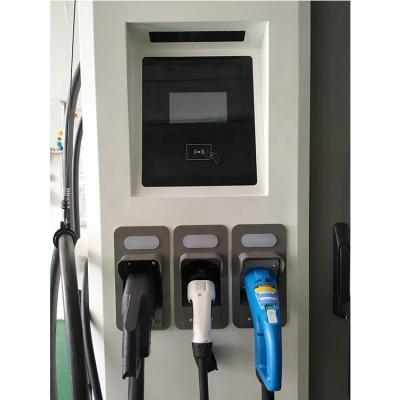 China CCS1 CCS2 AC Public Type - 2 Floor Stand 60kW+22KW Three Guns DC EV Quick EV Charger CEVDC60KW for sale