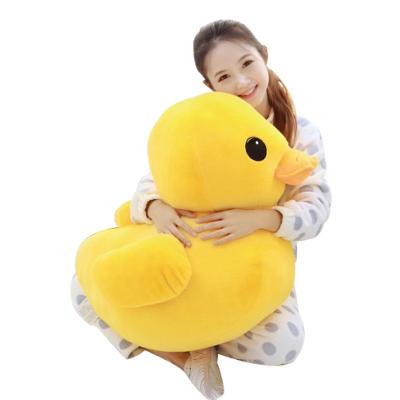 China Cute Yellow Duck Soft Plush Toy Big 70cm Small Stuffed Animals Toy Children Creative Plush Cushion Doll Gifts for sale