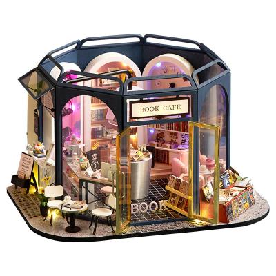 China DIY TOY Newest 3D DIY Nbuilding Toys Christmas Gifts Building Doll House With Led Light for sale