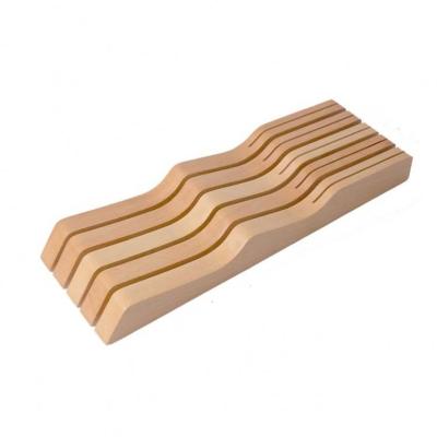 China Good Quality Classic Storage Knife Holder Kitchen Knife Rack Wooden Rest Holder for sale