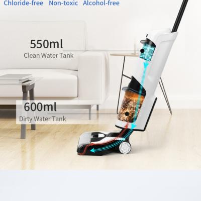 Chine Aspirateur de sol sec et humide sans fil léger à l'intérieur de la batterie lithium-ion à vendre