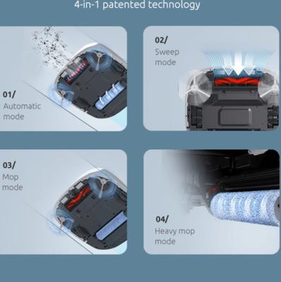 China Geräuschpegel-Selbstreinigungs-Modus des Selbstsauberer Mopp-Fernsteuerungsstaubsauger-120min 70dB zu verkaufen