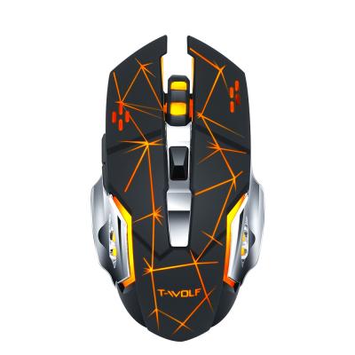 China Gaming Dual Modes Wireless Rechargeable Mouse 2.4G BT Silent Wireless Led Mouse With Breathe Light Gaming Mouse for sale