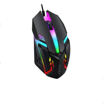 China v1 Mouse Gaming Mouse Gamer Traps Protection USB RGB Light Mouse Trap Programmable Wired Shake and Slide for sale