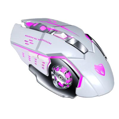 China Gaming V6 USB DPI Four-color Backlight Gaming Customizable Wired Mechanical Mouse For Computer Gamer Light Wired Type Mice for sale