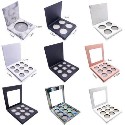 China Custom Matte High Label Cardboard Vegan Private Label Eyeshadow Palette No Logo OEM Waterproof Dye Makeup Maker for sale