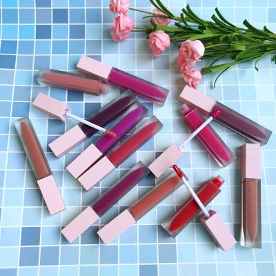 China Custom 23 Colors Velvet Tube Waterproof Hot Sale Luxurt Box Liquid Lipstick Applicator With Great Price for sale