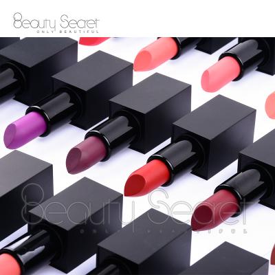 China Custom Cosmetic Makeup Lipstick Sunscreen Brand Solid Lipstick With 21 Colors for sale