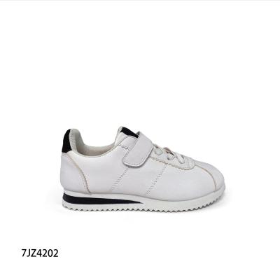 China Wholesale High Quality Comfortable Lcro Round PVC Outsole VE PU Leather Casual Sneakers For Kids for sale