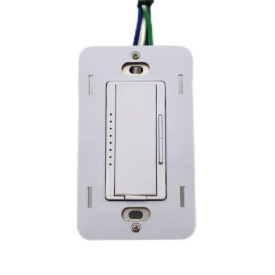 China Room/Office/Hotel/Restaurant Wall Slide For 200W Dimmable LED/CFL Single Pole Or Three Way LED Light Switch Dimmer ETL Listed for sale