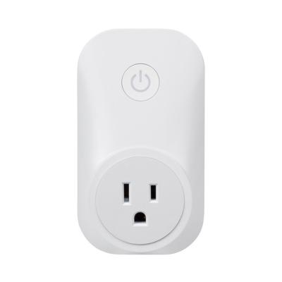 China APP America Remote Control 15A USA Wifi White Standard Mini Smart Plug Socket Work Wireless With Amazon Alexa Google Home And TUYA APP Controls for sale