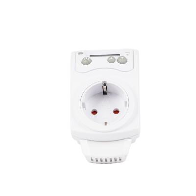 China EU Germany Standard Homehold Plug In Digital Room Thermostat Controller Automatic Electric Floor Heating Plug-in Thermostat for sale