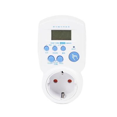 China Widely Factory Produce Smart Digital Timer Socket Household Socket 7 Day Timer Programmable Sockets for sale