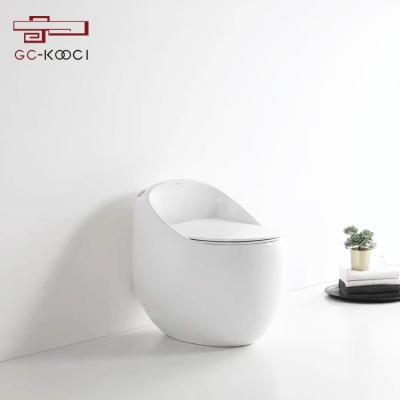 China New Japanese Double-Flow Toilet Floor Standing Ergonomic Design Double-Flow Ergonomic Walk In One-Piece Toilet for sale