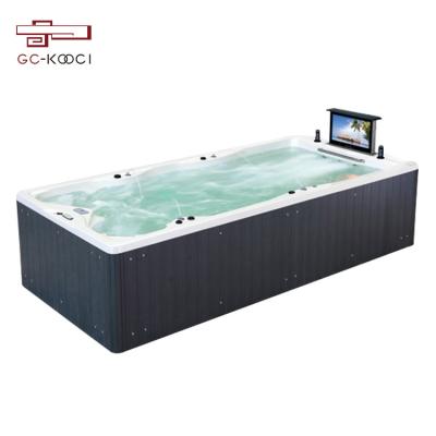 China Freestanding Jet Whirlpool Pool Massage Hot Tub Outdoor Bathtub for sale