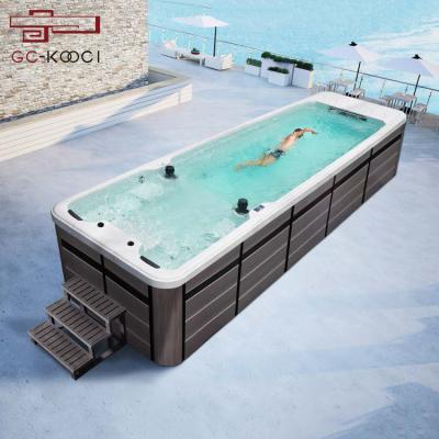 China Freestanding Whirlpool and Air Massage Bathtub Pearl SPA Hydromassage Outdoor Bathtub for sale