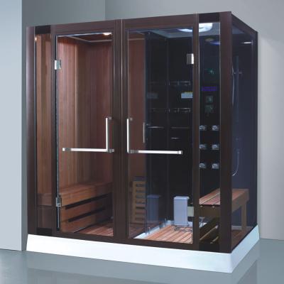 China Computer control panel computer control panel steam sauna room dry sauna and steam bath combined for sale