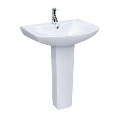 China Modern Modern Freestanding Basin Bathroom Sink Two Piece Pedestal Sink For WC for sale