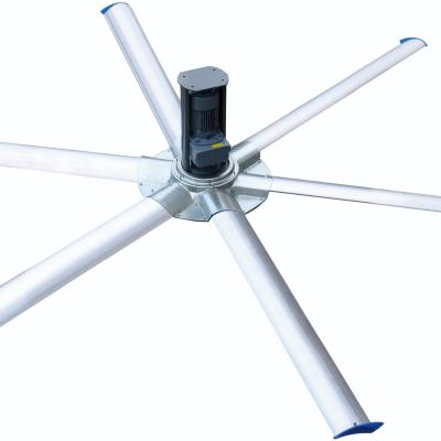 China Commercial 14' 24' Industrial Mall 380V Electric Ceiling Fan Exhausting To Air HVLS Fan for sale