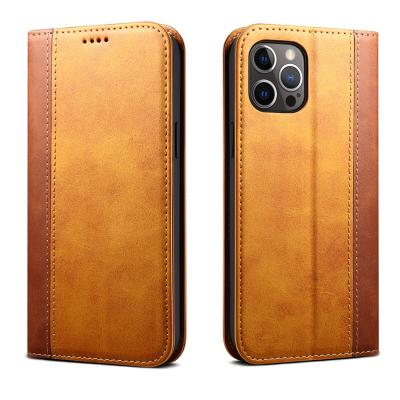 China With 2022 Hot Selling Amazon Magnetic Stand Flip Cover Stand With TPU Faux Leather Cell Phone Wallet Case for sale