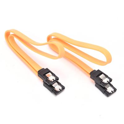 China Yellow COMPUTER SATA 3.0 Data Cable, Hard Drive Right Angle Cable, Dual Ported Shrapnel Compatible for sale