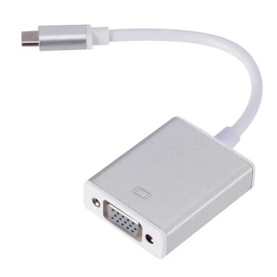 China Type-C to VGA Converter Cable 1080P External Laptop Monitor Mobile Phone Same Screen Converter Type-C to VGA for sale