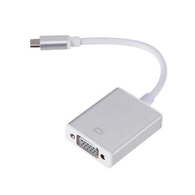 China Usb 3.0 1080p Type-c To VGA Converter Cable For External Laptop Monitor Type-c To VGA for sale