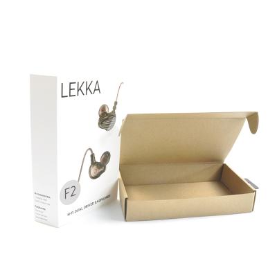 China Luxury Recycled Materials Cardboard Custom Paper Recycle Gift Cell Phone Packaging Box For TWS Earphone for sale