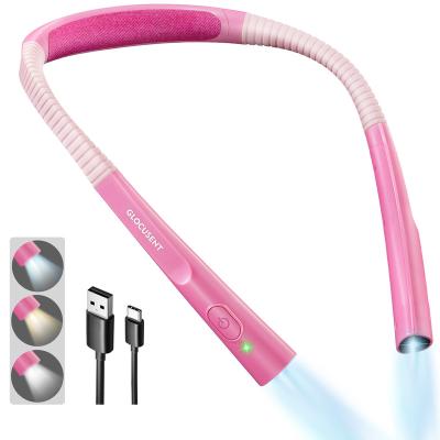 China A13 Bedroom Flexible Upgraded Version Neck Book Light Lamps Reading Mending Usb Rechargeable Led Neck Hug Read Book Light for sale