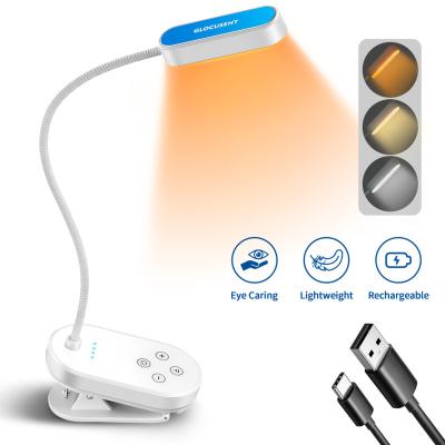 China Glocusent Salon Patented Mini Portable Reading Lamp Book Wholesale Touch Control Rechargeable Light for Reading for sale