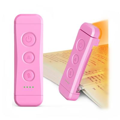 China Minimalist High Quality Hands Free Rechargeable Wireless Mini Book Light Personal Reading Lamps Adjustable Cue Light For Reading for sale