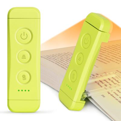 China High Quality Amber Color 3 Modes Warm Reading Living Room Usb Rechargeable Clip On Light Wholesales Led Clip Flexible Book Light for sale