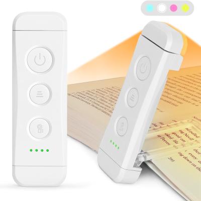 China Brand New Design Living Room USB Led Clip Mini Bookmark Clip On Book Rechargeable Flexible Reading Light for sale