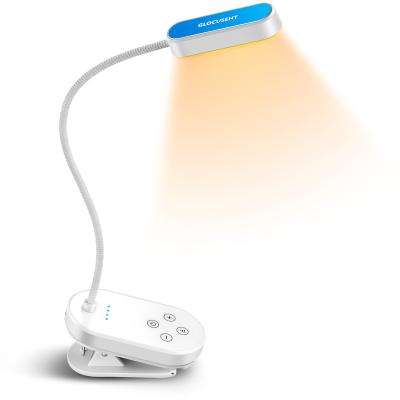 China High Quality Living Room Eye Care Book Light Rechargeable Led Durable Adjustable Cordless Reading Clip On LED Book Light Lamp for sale