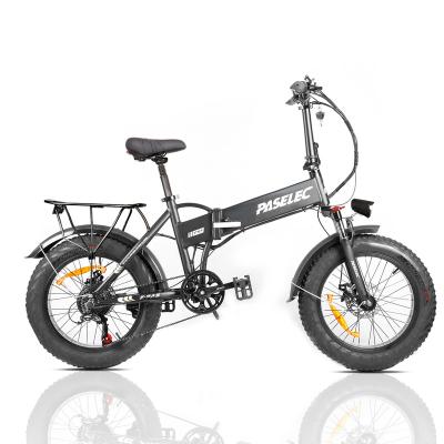 China Aluminum Alloy Big Power Fat Tire Ebike 20 Inch Electric Bike 48V 10.4Ah Folding ebike 500W Brushless Motor for sale