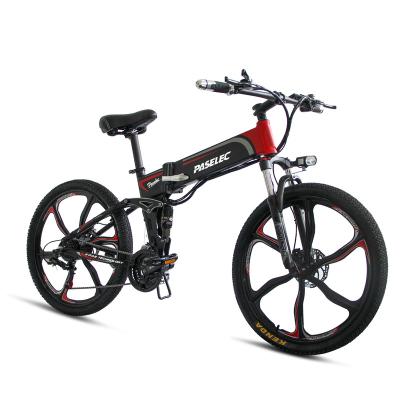 China PASELEC alloy mtb full suspension ebike aluminum folding reclined electric mountain bike off road bicicleta electrica 48V for sale