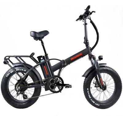 China Wholesale Bear Aluminum Alloy Fat 20 Inch New Design Ebike 500w 750w E Bike Fat Tire Snow Tire Electric Bicycle Folding E-Bike for sale