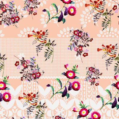 China Wholesale Cheap Price Custom Anti Pill Digital Printing Hawaiian Printed Viscous Dress Feeling Fabric Factory Fiber Soft Fabric for sale