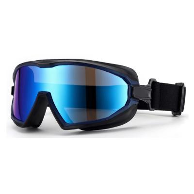 China Borjye J167 Scratch PC Lens Sports Resistant Flexible Sports Eyewear Blue Lens Goggles for sale