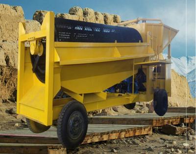 China Portable Placer Gold Trommel Screen Washing Plant for sale