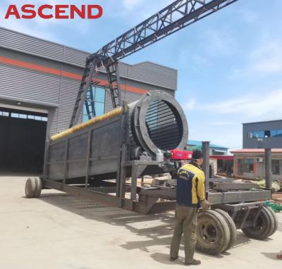 China 10 20 30 50 T/H Vibrating Screening Machine Quarry Sand Gravel Rotary Trommel Screen for sale