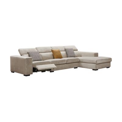 China Other Luxurious Modern Style Recliner Living Room Couch Set With Canvas Cover for sale