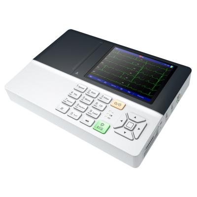 China Plastic Light Weight 3 Channel 12 Lead High Quality ECG Machine for sale