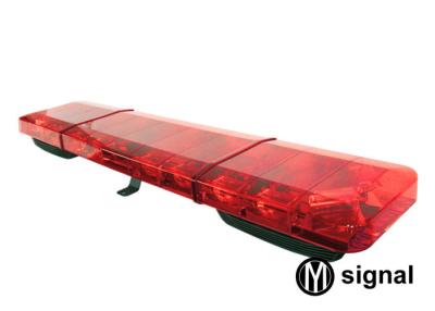 China Red Police Light Bars With Speaker Low Voltage Operation High Luminance Customized for sale