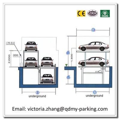 China 2-3 pisos Subterráneo Parking ascensor de coches Residencial garaje de hoyos Aparcamiento de coches equipo ascensor en venta