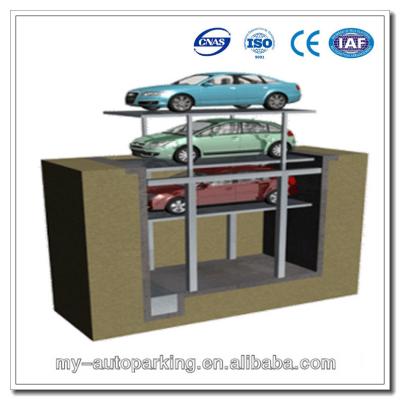 China hydraulic 3 tier pit parking lift for sale