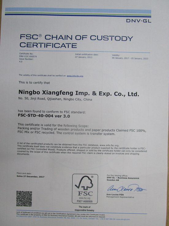 FSC - Ningbo Xiangfeng Imp&Exp Co., Ltd.