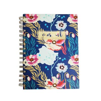 China Printed A5 Hardcover Paper Notebook Diary Journal Maker Spiral Notebook for sale